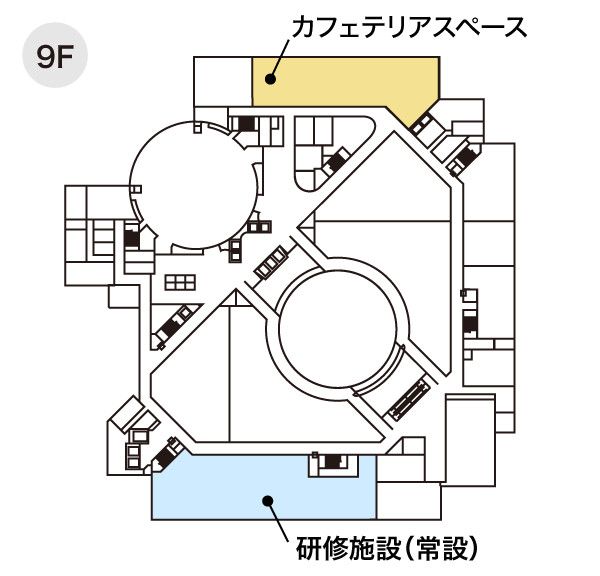 カフェテリアスペース会場図